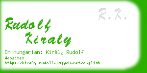 rudolf kiraly business card